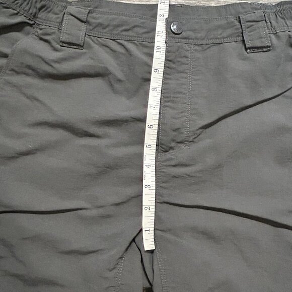 North Face Men's Large Shorts Gray Hiking Camping Outdoor 9" Nylon Quick Drying - Picture 4 of 9